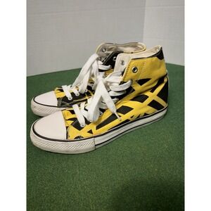 Eddie Van Halen EVH 5150 Yellow Black High Top Shoes Sneakers • Men's 7.5 - RARE